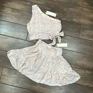 NWT ocean drive peachy / pink matching set - both size M